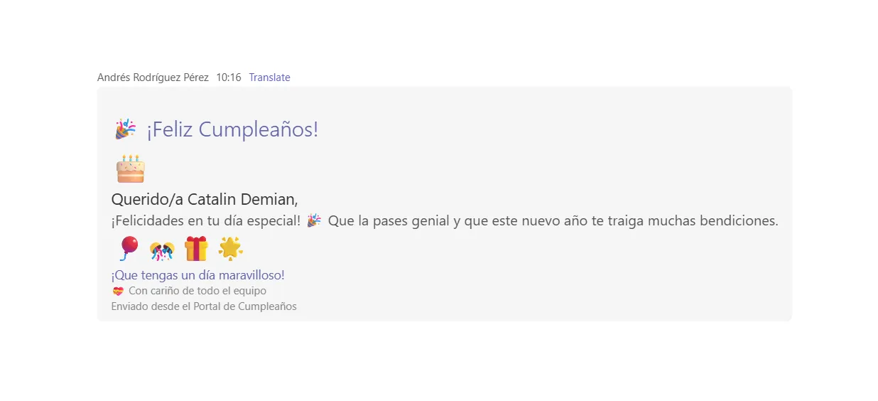 Publicaciones automáticas en Microsoft Teams