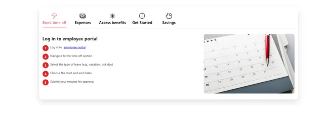 Vista previa de Pestañas